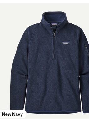 Patagonia better sweater in new navy- like new! Women’s small